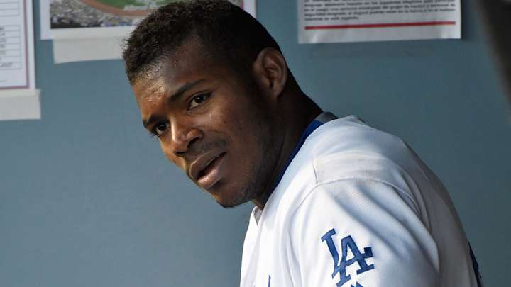 Watch: Yasiel Puig throws out Trevor Story with rocket Watch: Yasiel Puig throws out Trevor Story with rocket