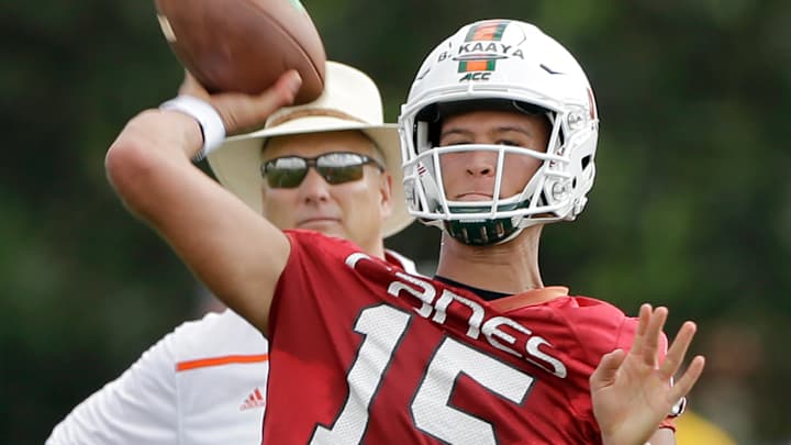 Mark Richt leads his first Miami spring practice as coach