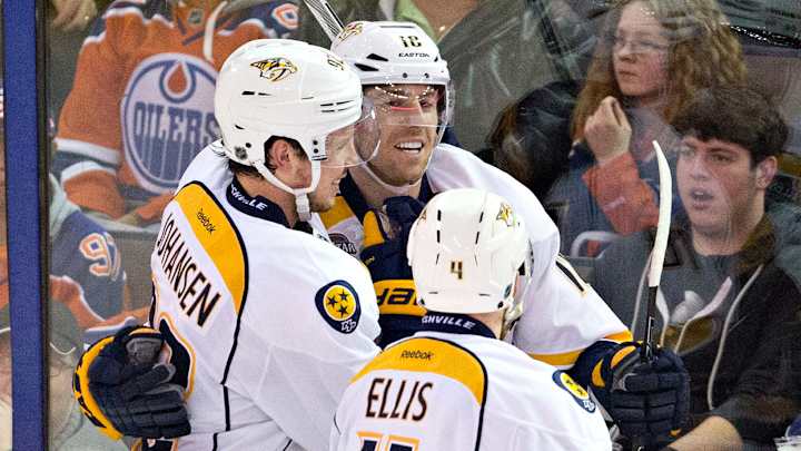 James Neal nets hat trick, Predators edge Oilers 3-2