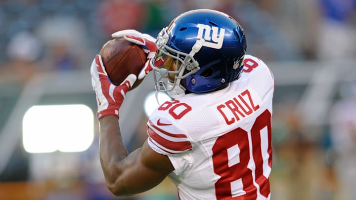 Giants receiver Victor Cruz plays for first time since 2014