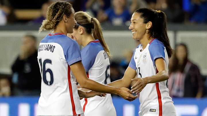 Watch: Christen Press's hat trick leads USWNT in rout of Romania Watch: Christen Press's hat trick leads USWNT in rout of Romania