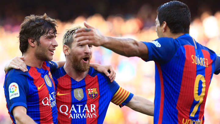 Watch: Suarez nets hat trick, Messi scores twice in Barcelona's La Liga opener Watch: Suarez nets hat trick, Messi scores twice in Barcelona's La Liga opener