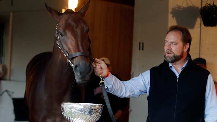 The Latest: Baffert, Zayat have winner on Derby undercard