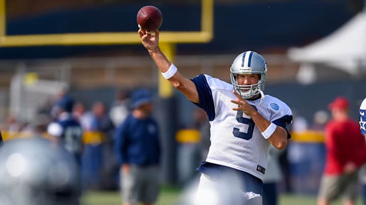 Cowboys' Romo at ease, resolute early in 14th training camp