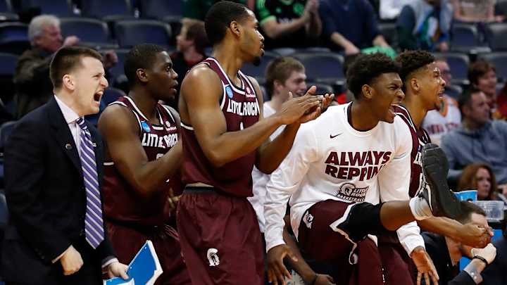 Watch: Little Rock’s Josh Hagins drills deep three to take Purdue to OT Watch: Little Rock’s Josh Hagins drills deep three to take Purdue to OT
