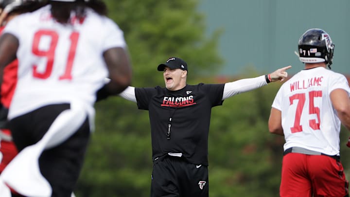 Jones pulled from Falcons' 1st practice with minor injury