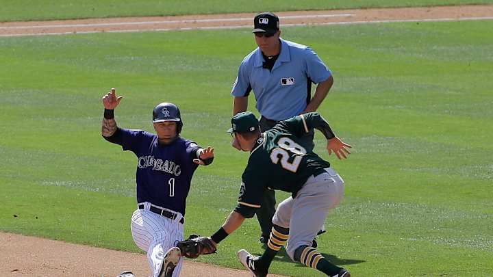 Reynolds homers, Arenado up to .583 as Rockies down A's 6-2 Reynolds homers, Arenado up to .583 as Rockies down A's 6-2