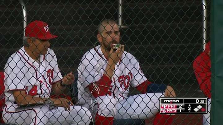 This video of Oliver Perez chewing on a paper cup is oddly compelling