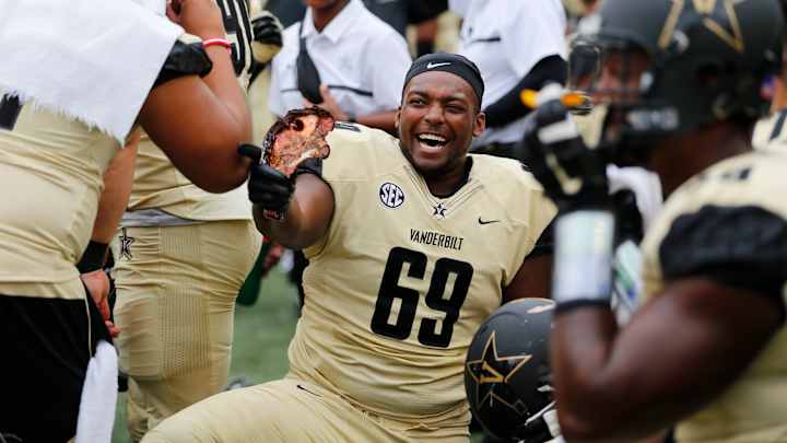 Vanderbilt’s Adam Butler changed positions because of a rib-eating contest