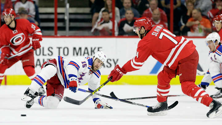 'Canes rally past Rangers 4-3 in Staal's return to Raleigh