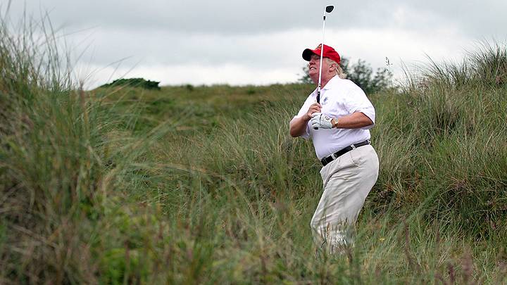 Oscar De La Hoya the latest to accuse Donald Trump of cheating at golf