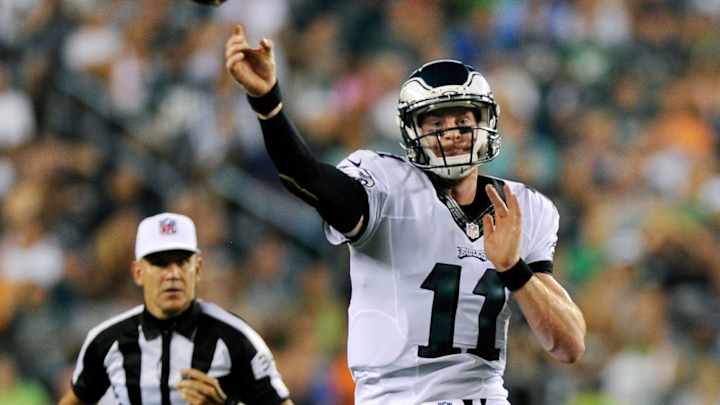 Coach to Wentz: Hey, rookie, get in there for 2-minute drill