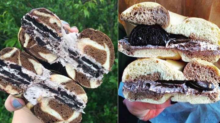 Tuesday's Lunchtime Hot Clicks: Would You Eat an Oreo Cookie Bagel?