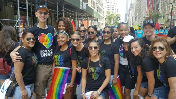 NBA, WNBA stand with LGBT community at NYC Pride Parade