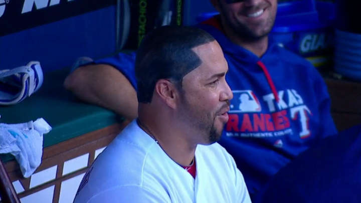 Carlos Beltran’s hair paint only lasted one day