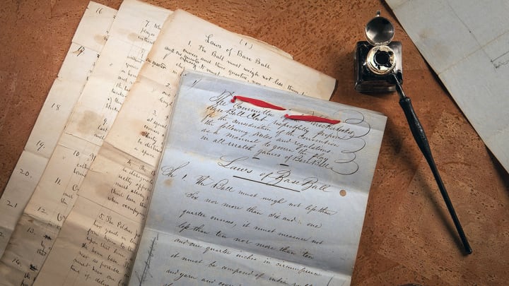 Historic 'Laws of Baseball' documents sell for more than $3M
