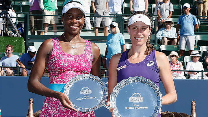 Johanna Konta upsets Venus Williams for first singles crown