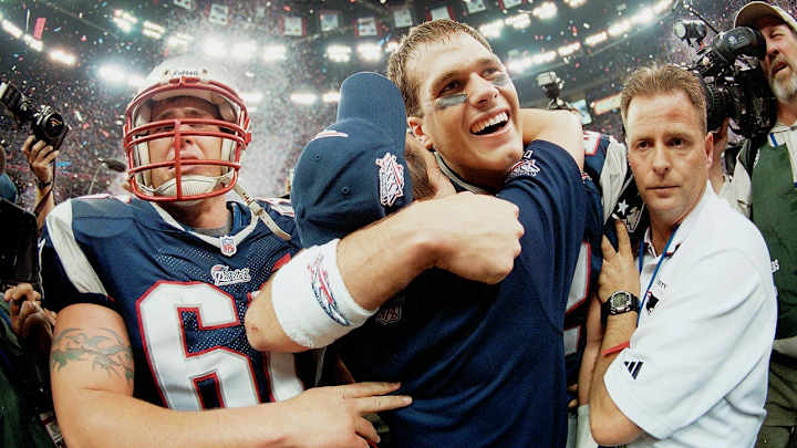 The Patriots win Super Bowl XXXVI, and the legend of Brady is born The Patriots win Super Bowl XXXVI, and the legend of Brady is born