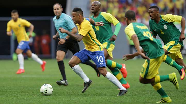 South Africa holds Brazil to 0-0 draw in Olympic men's soccer opener