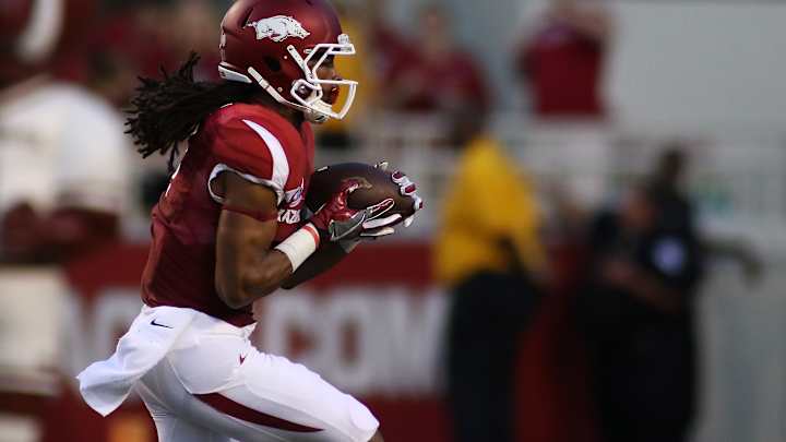 Hatcher's return providing boost at WR for No. 17 Arkansas Hatcher's return providing boost at WR for No. 17 Arkansas