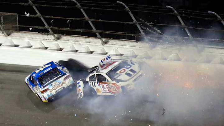 Vickers crashes in 1st NASCAR race as Stewart's fill-in