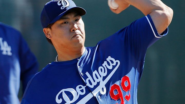 Dodgers' Ryu won't pitch any spring games; unlikely for May