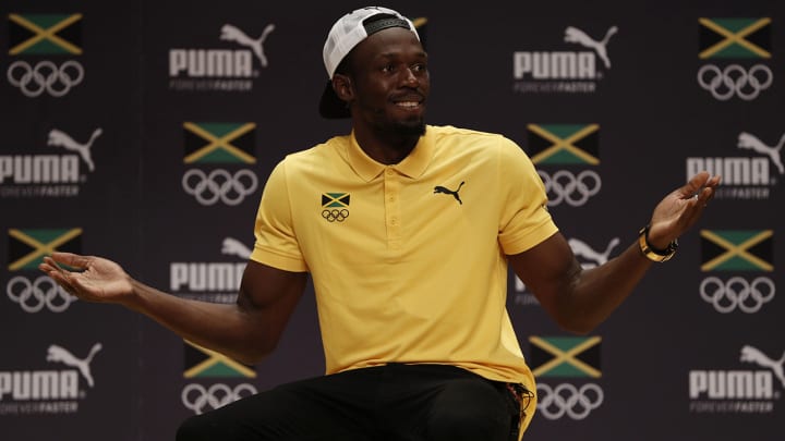 With larger-than-life presser, Bolt fittingly kicks off final Olympics