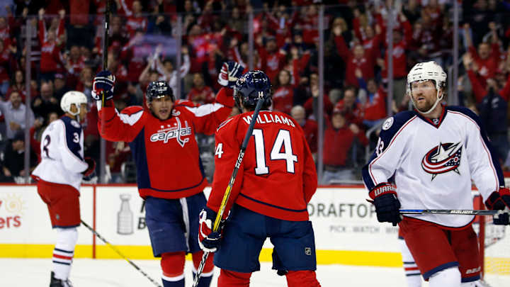 Capitals clinch Presidents' Trophy by beating Blue Jackets