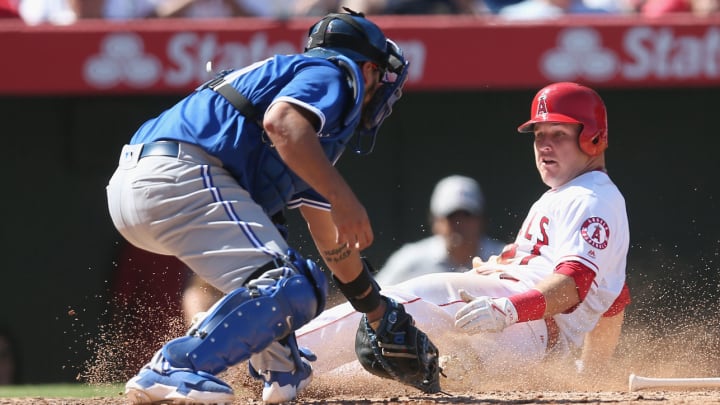 Mike Trout put on a sliding clinic over the weekend