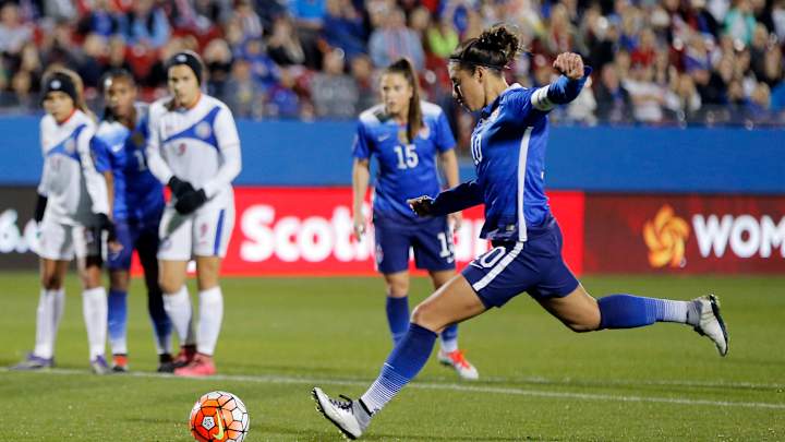 Dunn's 5 goals for US highlight 10-0 rout of Puerto Rico