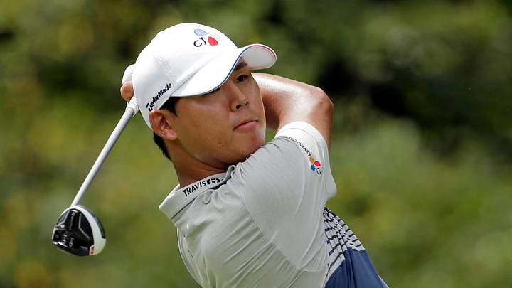 Si Woo Kim shoots Wyndham-record 10-under 60 to take lead
