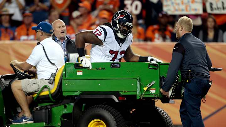 Texans OL Derek Newton carted off field with knee injury Texans OL Derek Newton carted off field with knee injury