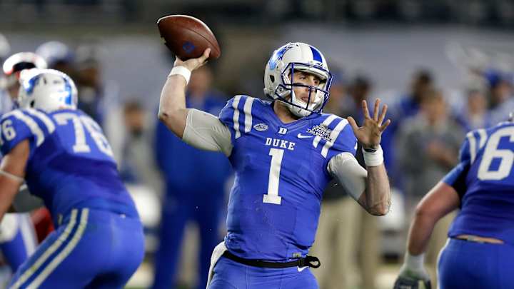 Duke QB Sirk out with ruptured left Achilles tendon