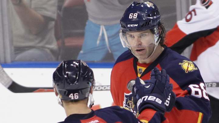 Jagr scores 2 goals as Panthers beat Senators 6-2