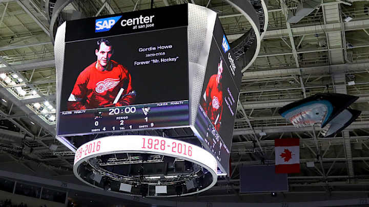 NHL plays Gordie Howe tribute video during Game 6 intermission NHL plays Gordie Howe tribute video during Game 6 intermission