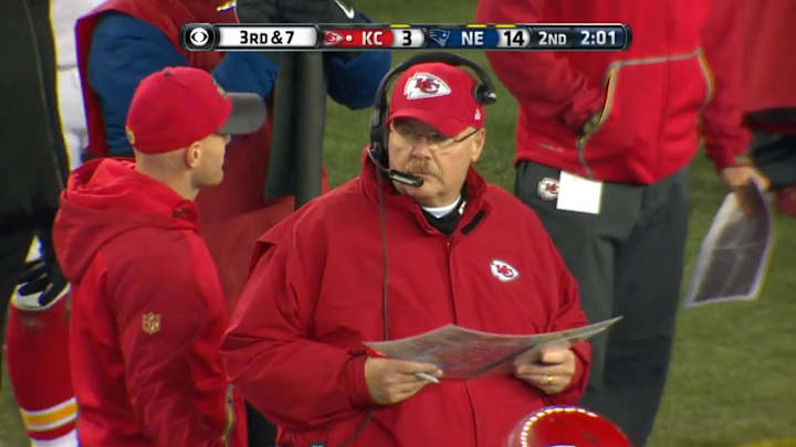 Andy Reid had his challenge flag stolen right out of his pocket Andy Reid had his challenge flag stolen right out of his pocket