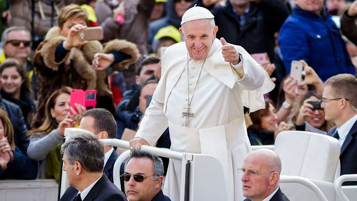 Pope Francis has jumped on the Cubs bandwagon