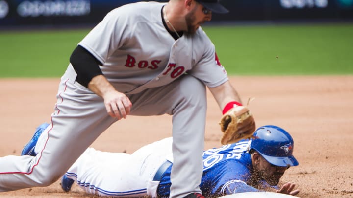 Pedroia leads Red Sox past Blue Jays 5-3 in 11 Pedroia leads Red Sox past Blue Jays 5-3 in 11
