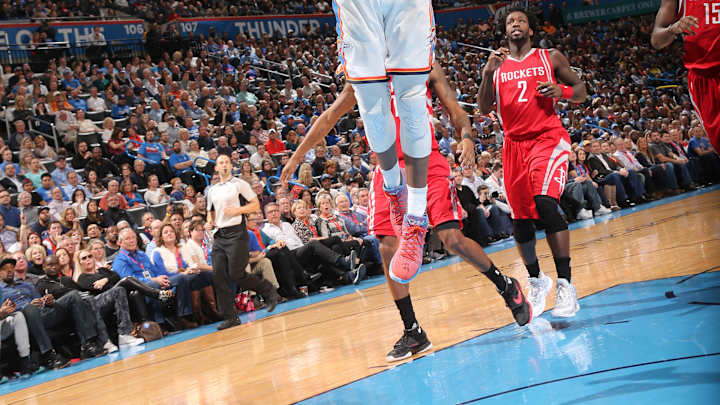 Westbrook's triple-double leads Thunder past Rockets 116-108 Westbrook's triple-double leads Thunder past Rockets 116-108