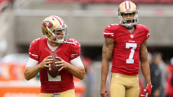 Colin Kaepernick, Blaine Gabbert listed as co-starters for 49ers Colin Kaepernick, Blaine Gabbert listed as co-starters for 49ers