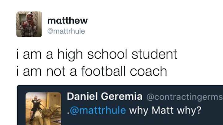 High schooler named Matt Rhule takes heat for Temple coach’s move to Baylor