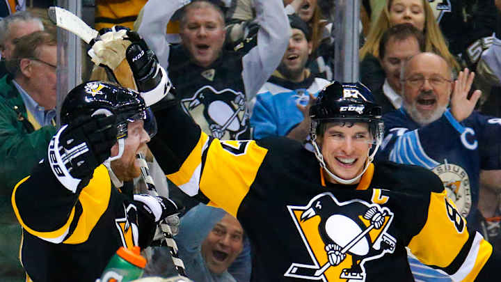 Watch: Penguins’ Sidney Crosby scores goal at tricky angle vs. Flyers