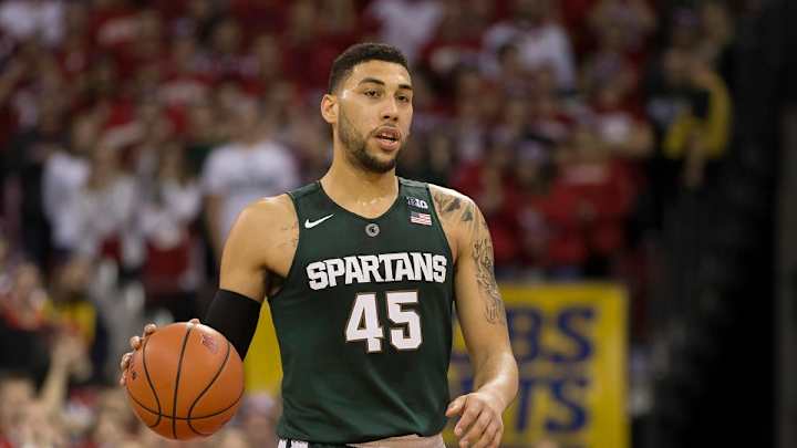 Michigan State G Denzel Valentine guarantees national championship Michigan State G Denzel Valentine guarantees national championship