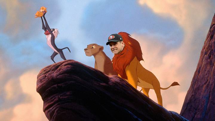 Michigan players took a break from working out to recreate The Lion King