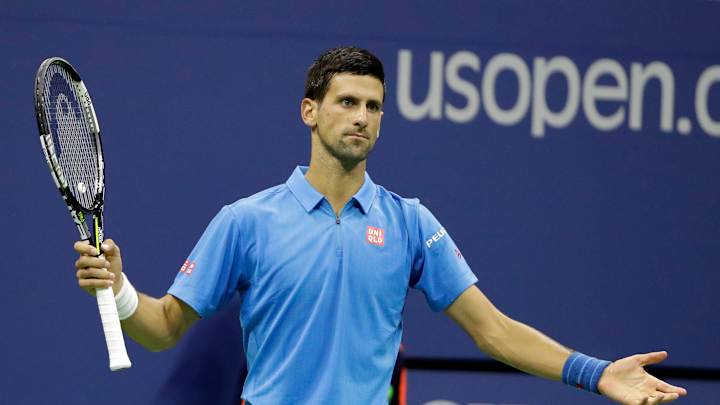 Finally in full match, Djokovic wins at Open despite elbow