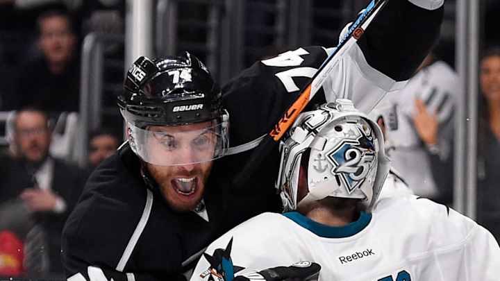 Pavelski's 2 goals lead Sharks past Kings in opener, 4-3
