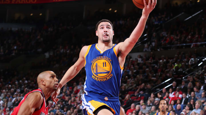 Thompson leads Warriors to 128-108 win over the Blazers