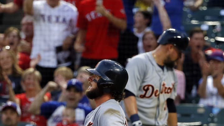 Tigers have 17 runners against Hamels, beat Rangers 2-0