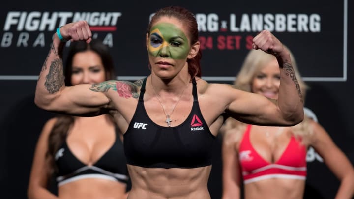 Cris Cyborg defeats Lina Lansberg via TKO at UFC Fight Night 95 Cris Cyborg defeats Lina Lansberg via TKO at UFC Fight Night 95