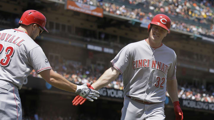 Bruce homers in 5th straight game, Reds beat Giants